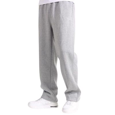 Baggy Sweatpants Men Casual Fleece Sweatpants Elastic Waist Straight Leg Sweat Pants with Pockets Loose Lounge Pants Trousers