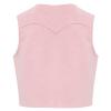 renvena Boys Cowboy Western Suede Vest Kids Halloween Themed Party Fringed Dressy Waistcoat Pink 16 Years view 2