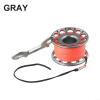 30M Aluminum Alloy Scuba Diving Reel With Dive Double Hook Bolt Snap Clip Aluminum Scuba Dive Finger Spool Reel For Snorkeling Diving Fishing(Gray) view 2