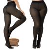 Buauty Fleece Lined Tights Sheer for Women-Fake Translucent Thermal Leggings High Waist Thick Warm Pantyhose for Winter view 1