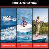 2 Stroke 12 HP HangKai Outboard Motor, 169CC Heavy Duty Boat Engine Fishing Boat Motor with Water Cooling & CDI System Short Shaft Outboard Engine Trolling Motors view 4