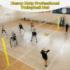 Indoor Volleyball Net,31FT Professional Standard Volleyball Net, Iron Poles Adjustable 6 Heights of 5ft-8ft, for School Outdoor Grass Indoor view 3