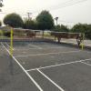 Indoor Volleyball Net,31FT Professional Standard Volleyball Net, Iron Poles Adjustable 6 Heights of 5ft-8ft, for School Outdoor Grass Indoor view 4