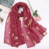REHJJDFD Women Shimmer Glitter Cotton Hijab Scarf Print Muslim Hijab Big Size Headscarf Wraps Long Shawls 3 view 2