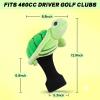 Turtles Driver Headcover Animals Plush Golf Club Head Cover Gifts for Men Women view 4