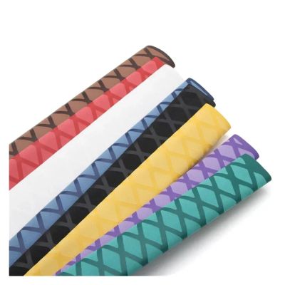 1/3/5pcs Non Slip Heat Shrink Tube Fishing Rod Wrap 15 18 20 22 25 28 30 35 40 45 50mm Handle Insulated Protect Waterproof Cover(PURPLE,20MM_1M X 1PCS)