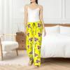 Custom Pajamas with Face for Women Design Your Photo Custom Pajamas Pants with Photo Design Gift Anniversaries Small Yellow view 2