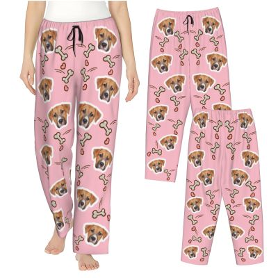 Custom Pajamas with Face for Women Add Photos and Text for You Womens Valentines Day Pajamas with Photo Customized Gifts Valentine Day Medium Pink