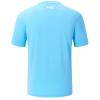 BASSDASH Mens UPF 50+ Short Sleeve Fishing Shirts Performance Cooling UV Sun Protection Hiking T-Shirts Sky Blue view 2