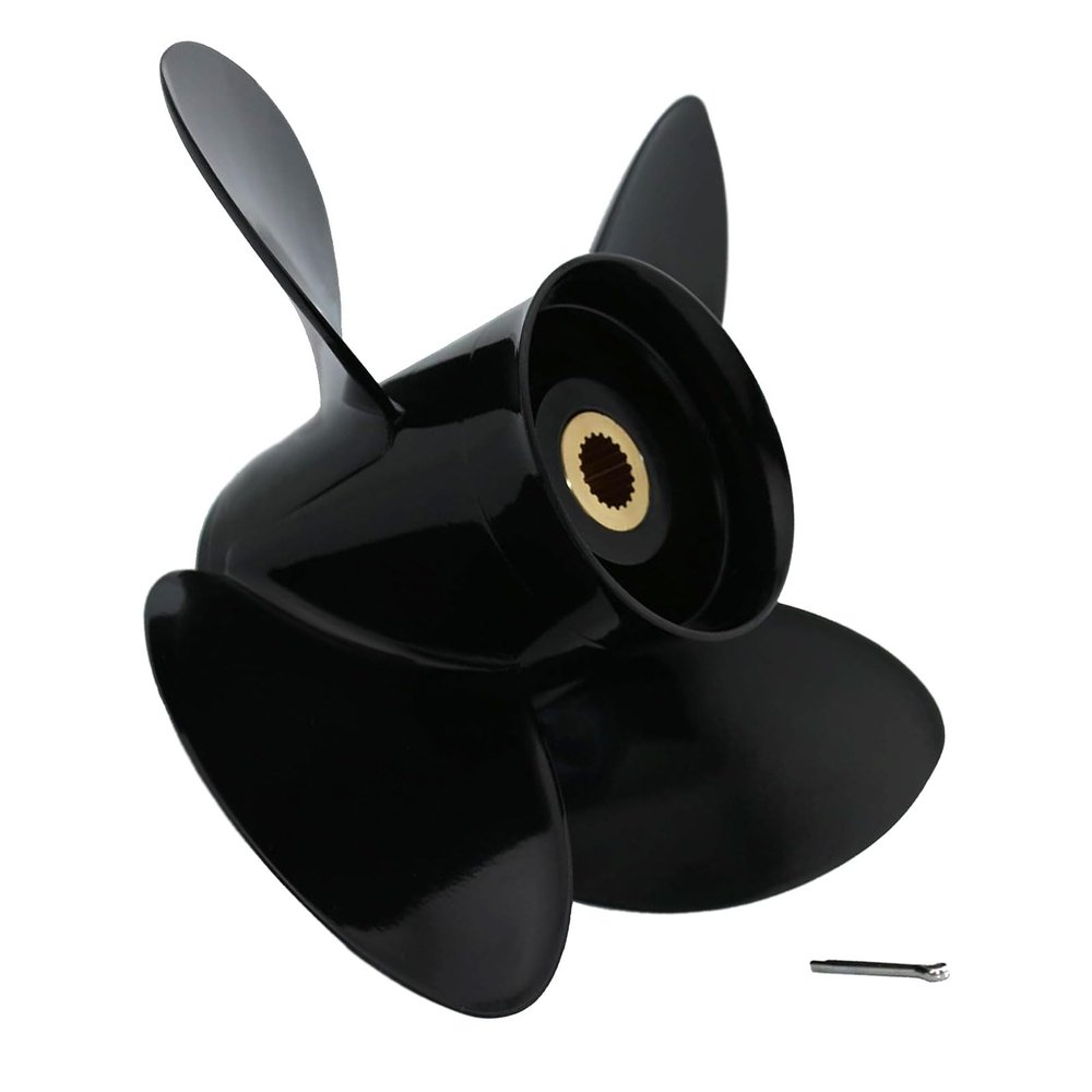 Boat Propeller 14.25x19(14 1/4x19) for Volvo Penta SX Drive All Models 130-300 HP Inboard Outboard Engines, OEM#3587522, 14.25 x 19 Pitch 19 Tooth Spline Aluminum Boat Motor Props, 4-Blade, RH