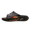 Men's Block Open Toe Breathable Chunky Slippers, Comfy Non Slip Anti Odor EVA Slides, Dorm Room Essentials,House Slippers (Black Orange,10.5,11) view 1