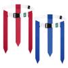 Hilhook Flag Football Belts, 14 Player White Flag Belts Sets with 42 Flags for Youth Kids and Adults Training Competition (Red and Blue) view 1