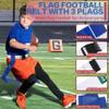 Hilhook Flag Football Belts, 14 Player White Flag Belts Sets with 42 Flags for Youth Kids and Adults Training Competition (Red and Blue) view 3