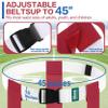 Hilhook Flag Football Belts, 14 Player White Flag Belts Sets with 42 Flags for Youth Kids and Adults Training Competition (Red and Blue) view 4