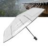 Compact Automatic Umbrella, Transparent Design, Strong Metal Ribs, High Density Waterproof Fabric, Portable and for Backpack Outing Outdoor, Camping, Business Travel view 4