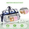 Bagenius Clear Tote Bag Stadium Approved, 12x6x12 Game Day Clear Satchel Bag with Shoulder Strap for Concert Work and Sports, Navy view 4