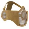 Airsoft Mesh Mask, Tactical Foldable Half Mesh Mask with Ear Protection, Adjustable Military Mesh Mask Lower Face Protective Mask for Airsoft Paintball Shooting Cosplay CS Game (Coyote Brown) view 1