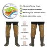 YXLYFDLY Hip Waders Waterproof PVC Fishing Wader, Comfortable Mans Hip Waders Made to Last, for Streams Farming(Brown,6.5) view 3