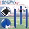 Hilhook Flag Football Belts, 10 Player Flag Football Sets with 30 Flags for Kids Youth and Adults Team Sports Training, Blue and Red view 4