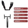 Elitix Wing Chun Dummy Wall Mounted Arms Martial Arts Equipment, Training Kung Fu Dummies with Leg Stand, Practice Taekwondo Karate Pads, Free Standing Punching Target view 2