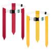 Hilhook 14-Player White Flag Football Belts Set with 42 Flags, Red & Yellow view 1