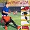 Hilhook 14-Player White Flag Football Belts Set with 42 Flags, Red & Yellow view 4