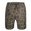HGFVY Petoskey Stone Print Men's Swim Trunks | Quick Dry Drawstring Beach Shorts White, Small view 4