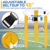 Hilhook Flag Football Belts, 10 Player Flag Football Sets with 30 Flags for Kids Youth and Adults Team Sports Training, Blue and Yellow view 4
