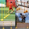 CMYUN Soccer Agility Poles with Base, Trainning Speed Agility Hurdles Adjustable, Soccer Training Equipment for Kids Adult, Dog Jumping Obstacle(180cm(70 7/8")) view 2