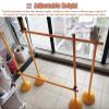 CMYUN Soccer Agility Poles with Base, Trainning Speed Agility Hurdles Adjustable, Soccer Training Equipment for Kids Adult, Dog Jumping Obstacle(180cm(70 7/8")) view 3