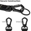VEPKOIT Duty Belt Key Holder, Heavy Duty Molle Key Holder with Key Rings, Tactical Duty Belt Accessories Belt Clip Keychain (Black, 3 inch) view 2