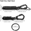 VEPKOIT Duty Belt Key Holder, Heavy Duty Molle Key Holder with Key Rings, Tactical Duty Belt Accessories Belt Clip Keychain (Black, 3 inch) view 3