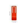 NineFit Basics 6 Surfboard Fin Fastener, Board Fin Clip, Replacement Surfboard Fin Base Pin, Surfing Gear Fin Bracket, Surfing Watershed Clip Detachable Paddle Board Clip, Refer to description, Orange view 3
