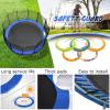BIWKONI 8/10/12/14/15/16FT Trampoline Replacement Safety Mat Anti-Collision Anti-UV Springs Protection Cover Trampoline Accessories,15FT view 4