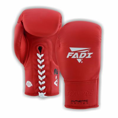 Fadi Sports A2 Lace Up Boxing Gloves for Men and Women, Full Grain Cowhide Leather Professional Training and Sparring Gloves for Heavy Bag, Muay Thai, Kickboxing and MMA