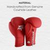 Fadi Sports A2 Lace Up Boxing Gloves for Men and Women, Full Grain Cowhide Leather Professional Training and Sparring Gloves for Heavy Bag, Muay Thai, Kickboxing and MMA view 3