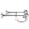 125db Dual Trumpet 12V Electric Horn with Stainless Steel Marine Ade Truction and 380Hz Sound for Boats and Marine Use view 1