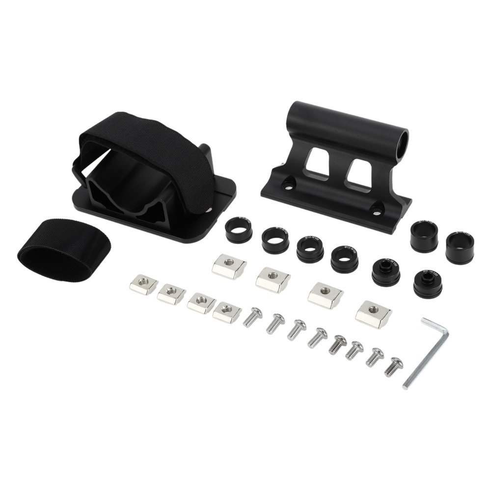 X AUTOHAUX 1 Set Universal Quick Release Bike Fork Mount Rack Set with Roof Carrier Mount Screws Strap Aluminum Alloy Anti-Corrosion