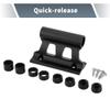 X AUTOHAUX 1 Set Universal Quick Release Bike Fork Mount Rack Set with Roof Carrier Mount Screws Strap Aluminum Alloy Anti-Corrosion view 2