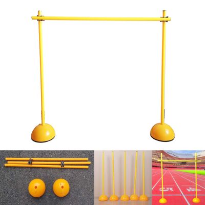 CMYUN 100/150/180cm Agility Pole, Speed Agility Hurdles, Indoor Outdoor Soccer Traning Equipment, Adjustable Track & Field Hurdle Portable, for Dog Horse(180cm(70 7/8"))