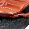 Masc Premium Leather Paddle Holster for Rugerr Security Six 357 Magnum 6-Shot 2.75" Barrel, Right-Hand Draw, Brown #1649# view 3