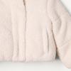 Amazon Essentials Girls' Cropped Full-Zip Puffer Jacket, Sherpa Fleece, Light Beige, X-Small view 4