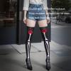 LanttAotte Day of The Dead Thigh High Stocking Halloween Over Knee Rose Skeleton Socks Full Finger Gloves Set (Medium) view 4