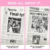 Signature gifts Dallas Basketball Newspaper History Book,Personalized A3 Large Deluxe Hardcover - Mav's NBA Fan - Keepsake Gift - Name Printed on The Front Cover (Mavericks) view 3
