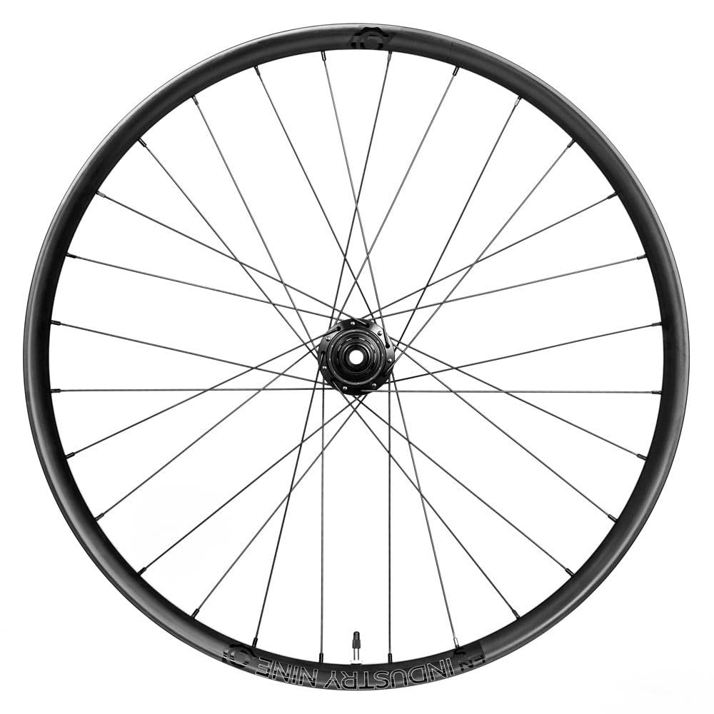 Industry Nine- 1/1 - Enduro S Alloy Mountain Bike MX Wheelset - 6bolt - 27.5/29inch - 15x110/12x148-28H, Black hub, Black Spokes - Made in USA