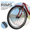 Slsy Adult Tricycles 7 Speed, Adult Trikes 20/24/26 inch 3 Wheel Bikes, Three-Wheeled Bicycles Cruise Trike with Shopping Basket for Seniors, Women, Men view 2