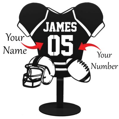 Custom Baseball Collectible Desk Decor with Name and Number, Home and Office (Green, Design 2)