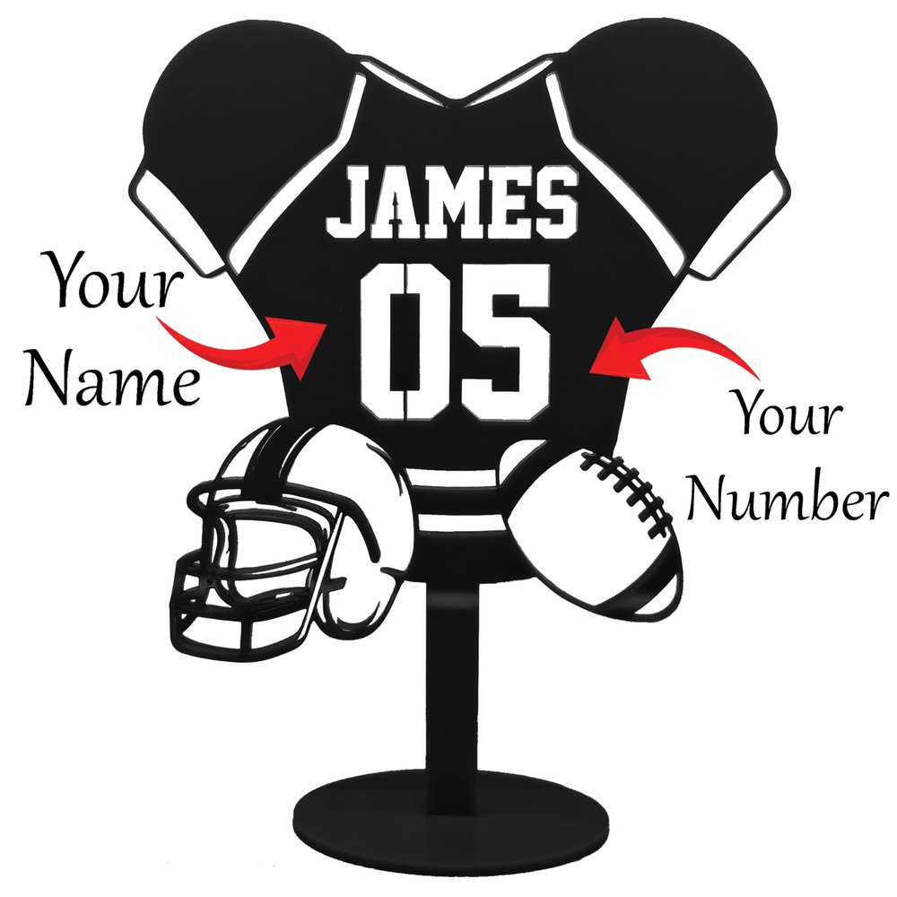 Custom Baseball Collectible Desk Decor with Name and Number, Home and Office (Green, Design 2)