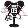 Custom Baseball Collectible Desk Decor with Name and Number, Home and Office (Green, Design 2) view 1