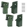 XIHUWZ 4"x 4" Compound Angle Brackets for Outdoor Platforms 4 Pcs, Deer Hunting, Shooting Shacks, Observation Decks and Tree Houses view 1